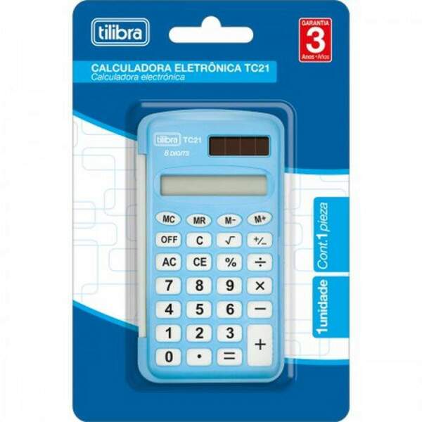 Tilibra - Calculadora Tilibra TC21 Azul