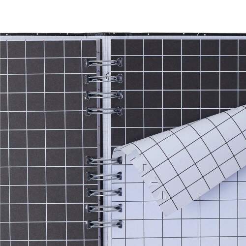 Caderno Ccero Organizador Doce Florada Pautado & Pontado 17x24 Preto