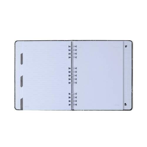 Caderno Ccero Organizador Doce Florada Pautado & Pontado 17x24 Preto