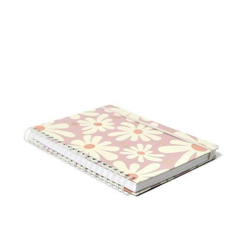 Caderno Ccero Espiral Melissa Pautado 20x28 Pink Bloomy 160 Fls