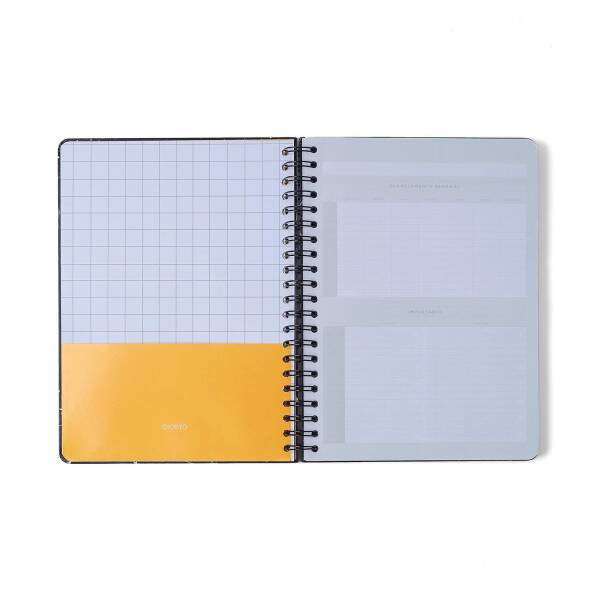 Caderno Ccero Espiral Origens Pautado 20x28 Aqua Traco 160 Fls