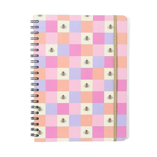 Caderno Ccero Espiral Melissa Pautado 20x28 Casinha Das Abelhas 80 Fls