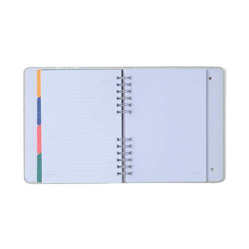 Caderno Ccero Organizador Doce Florada Pautado & Pontado A5 Lata