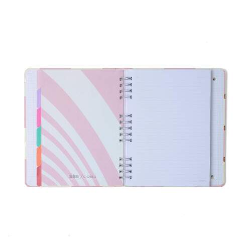 Caderno Ccero Organizador Melissa Pautado & Pontado 17x24 Color Bloomy