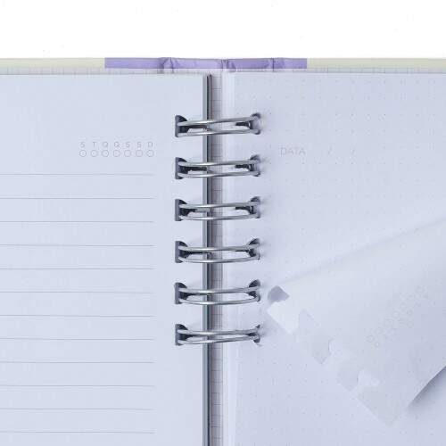 Caderno Ccero Organizador Melissa Pautado & Pontado A5 Pink Bloomy