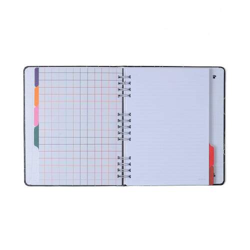 Caderno Ccero Organizador Jardim Pautado & Pontado 17x24 Verde