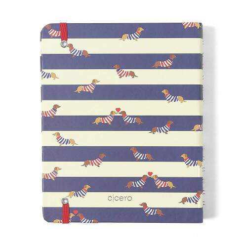 Caderno Ccero Organizador Praia Pautado & Pontado A5 Cachorros