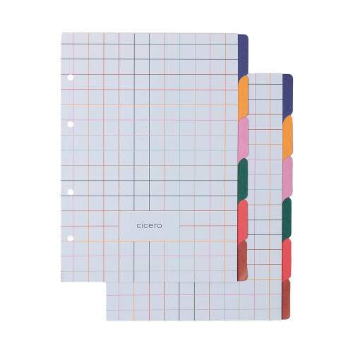 Caderno Argolado Ccero Doce Florada Pautado 17x24 Off White