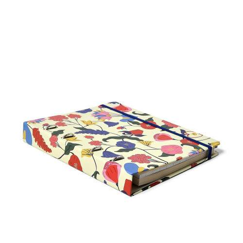 Caderno Argolado Ccero Doce Florada Pautado 17x24 Off White