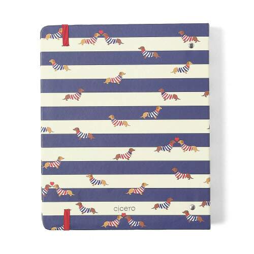 Caderno Argolado Ccero Praia Pautado 17x24 Cachorros