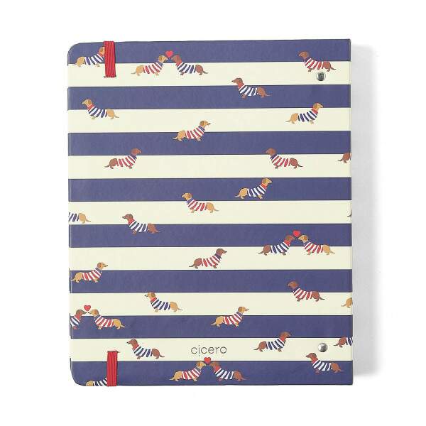 Caderno Argolado Ccero Praia Pautado 17x24 Cachorros