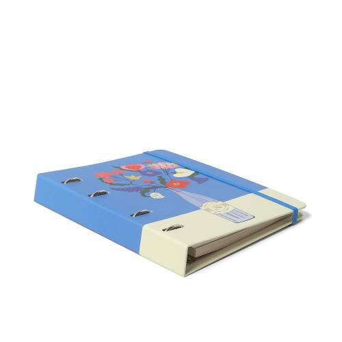 Caderno Argolado Ccero Office Duo Doce Florada Pautado & Pontado A5 Garrafa