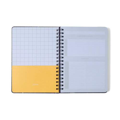 Caderno Ccero Espiral Origens Pautado 17x24 Aqua Azul 160 Fls