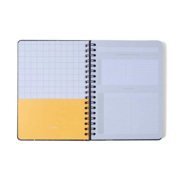 Caderno Ccero Espiral Origens Pautado 17x24 Aqua Azul 160 Fls