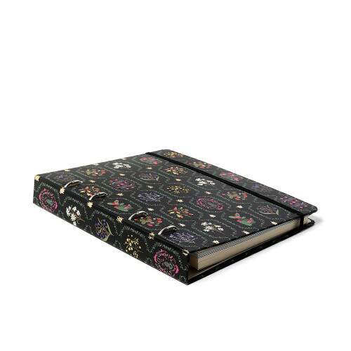 Caderno Argolado Ccero Jardim Pautado 17x24 Preto