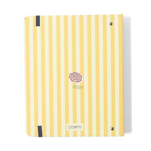 Caderno Argolado Ccero Office Duo Praia Pautado & Pontado A5 Sol