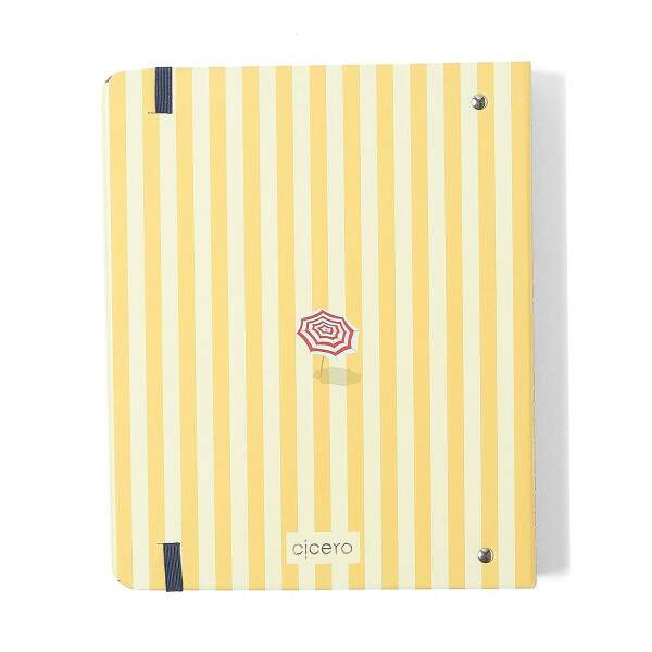 Caderno Argolado Ccero Office Duo Praia Pautado & Pontado A5 Sol