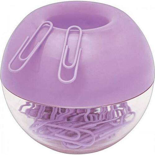 Porta Clips Tilibra Magntico Lilas 50 Und Clips