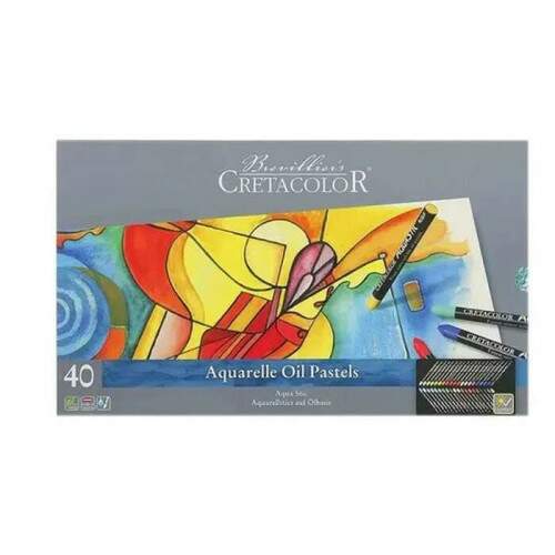 Pastel Oleoso Aquarelvel Cretacolor Aquastic 40 Cores