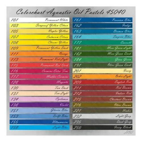 Pastel Oleoso Aquarelvel Cretacolor Aquastic 40 Cores