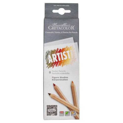 Lapis Pastel Cretacolor Artist Studio Portrait 8 Cores