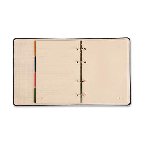 Caderno Argolado Ccero Office Duo Libelulas Pautado & Pontado A5 Off White