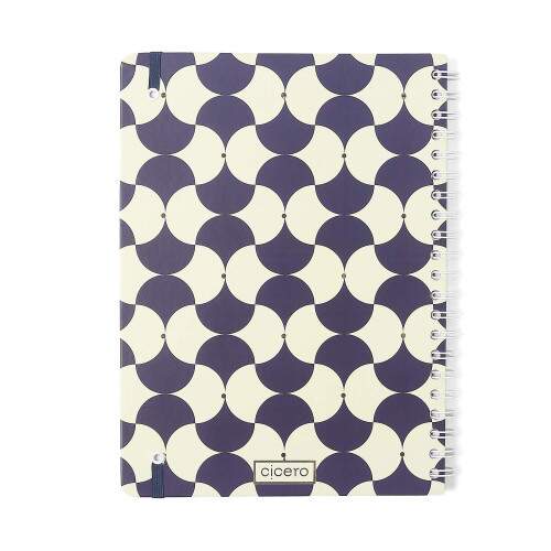 Caderno Ccero Espiral Bossa Nova Pautado 20x28 Boemia Azul 80 Fls