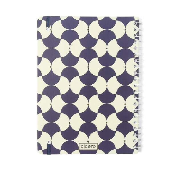 Caderno Ccero Espiral Bossa Nova Pautado 20x28 Boemia Azul 80 Fls