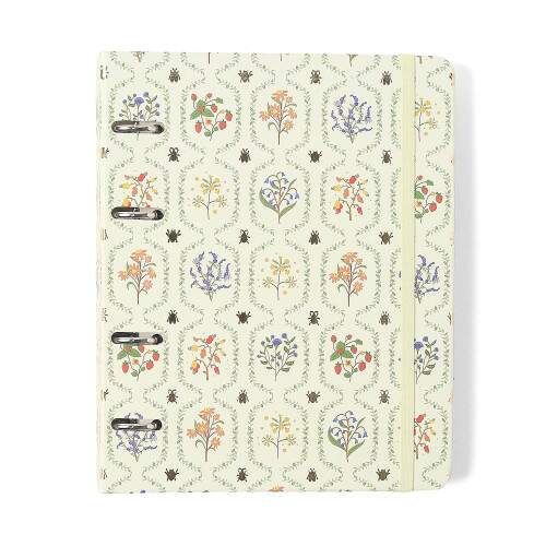 Caderno Argolado Ccero Office Duo Jardim Pautado & Pontado A5 Off White