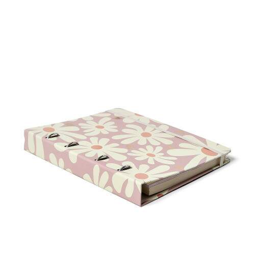 Caderno Argolado Ccero Melissa Pautado 17x24 Pink Bloomy