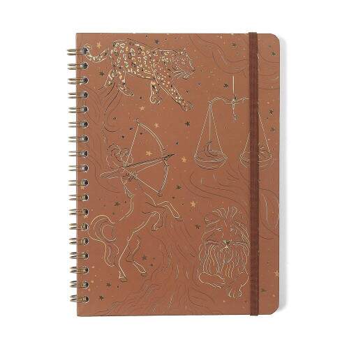 Caderno Ccero Espiral Origens Pautado 17x24 Terra 80 Fls