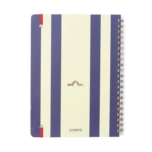 Caderno Ccero Espiral Praia Pautado 20x28 Barraca 80 Fls