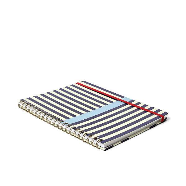 Caderno Ccero Espiral Praia Pautado 20x28 Barraca 80 Fls