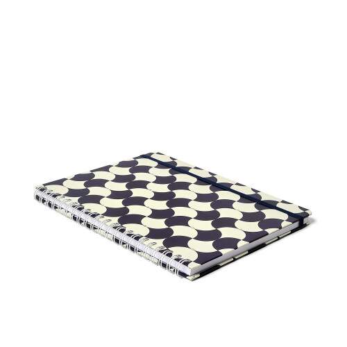 Caderno Ccero Espiral Bossa Nova Pautado 20x28 Boemia Azul 80 Fls