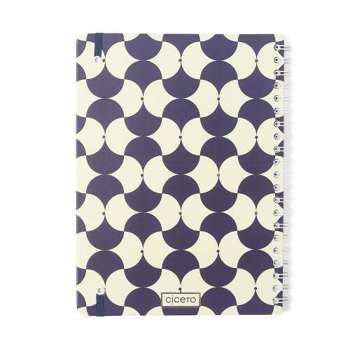 Caderno Ccero Espiral Bossa Nova Pautado 20x28 Boemia Azul 80 Fls