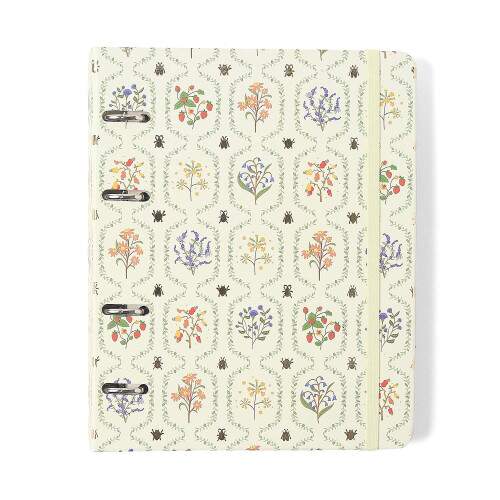 Caderno Argolado Ccero Office Duo Jardim Pautado & Pontado A5 Off White