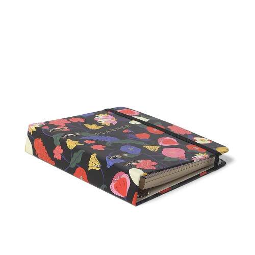 Agenda Planner Argolado 2026 Doce Florada Semanal A6 Preto