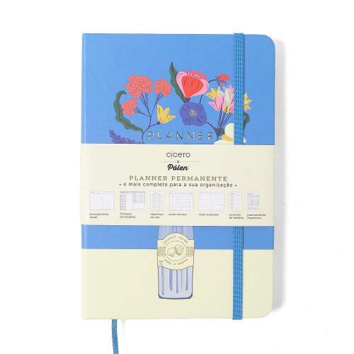 Planner Permanente Caderneta Doce Florada 14x21 Garrafa