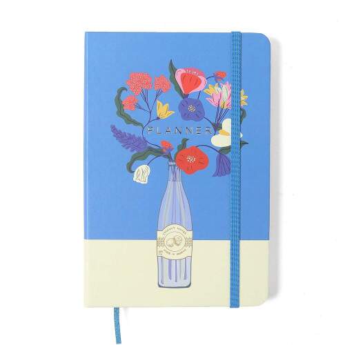 Planner Permanente Caderneta Doce Florada 14x21 Garrafa