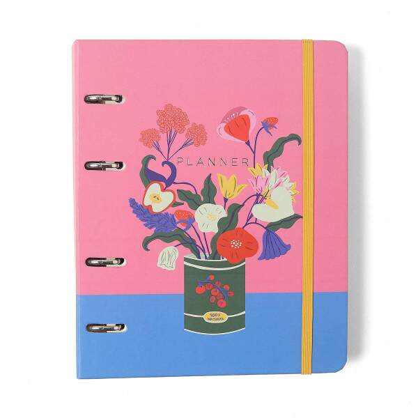 Agenda Planner Argolado 2026 Doce Florada Semanal Notas A5 Lata