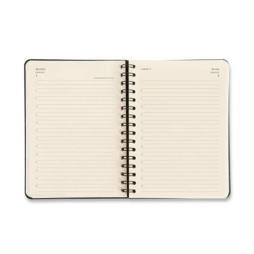 Agenda Planner Wire-o 2026 Doce Florada Diria A5 Off White
