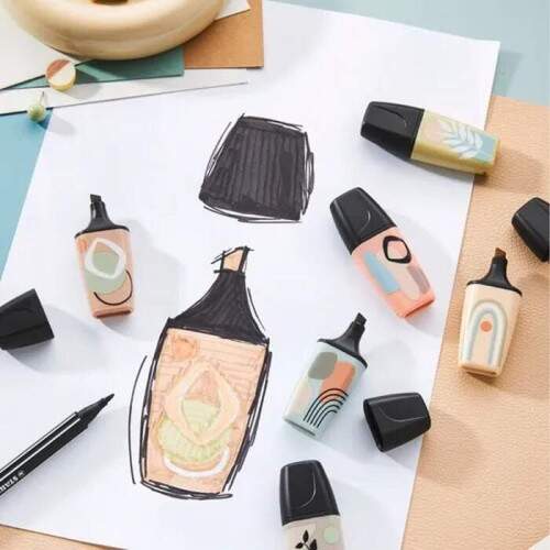 Marca Texto Stabilo Boss Mini Nature Vibes Marrom