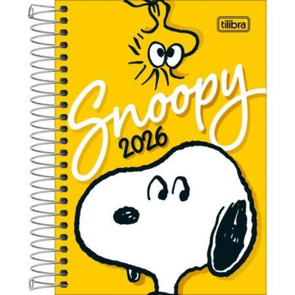 Agenda Tilibra 2026 Diria Snoopy Espiral M5