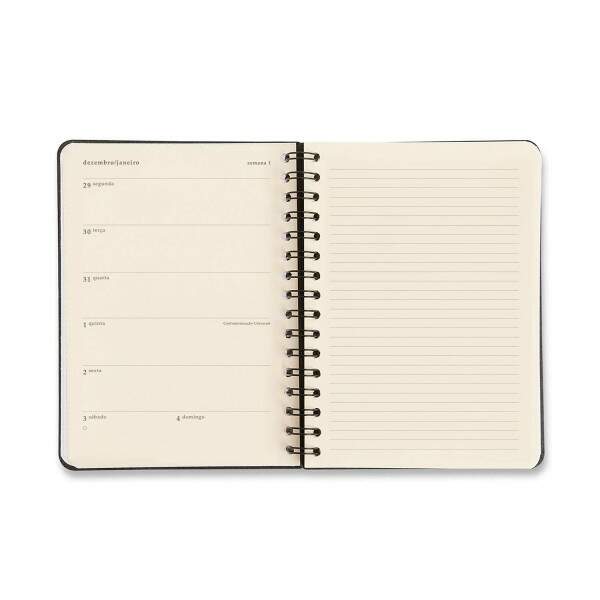 Agenda Planner Wire-o 2026 Praia Semanal Anotaes A5 Sol