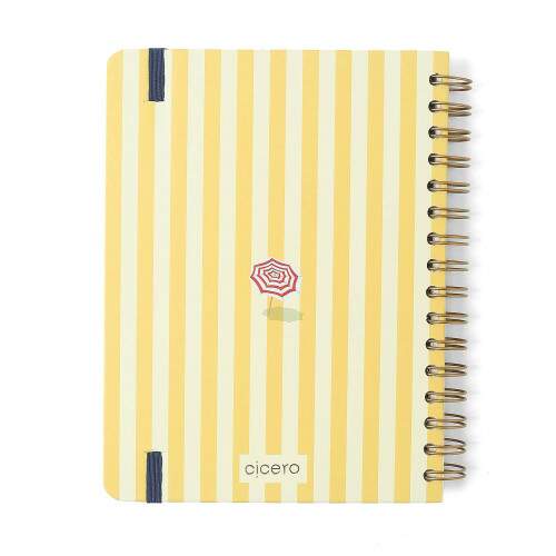 Planner Permanente Wire-o Praia Semanal Notas A5 Sol
