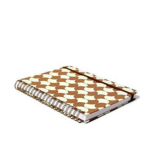 Caderno Ccero Espiral Bossa Nova Pautado 20x28 Boemia Caramelo 160 Fls