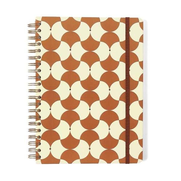 Caderno Ccero Espiral Bossa Nova Pautado 20x28 Boemia Caramelo 160 Fls