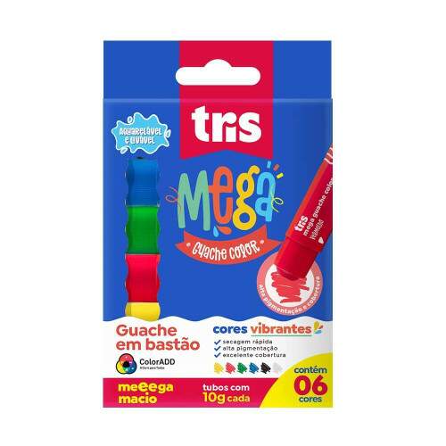 Guache Basto Tris 6 Cores