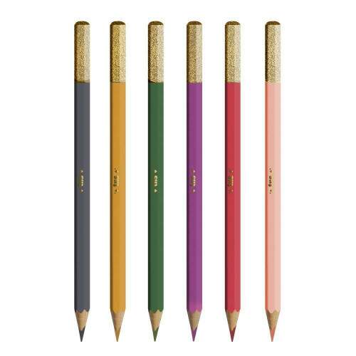 Lpis de Cor Tris Holic Fancy 6 Cores + Lpis HB