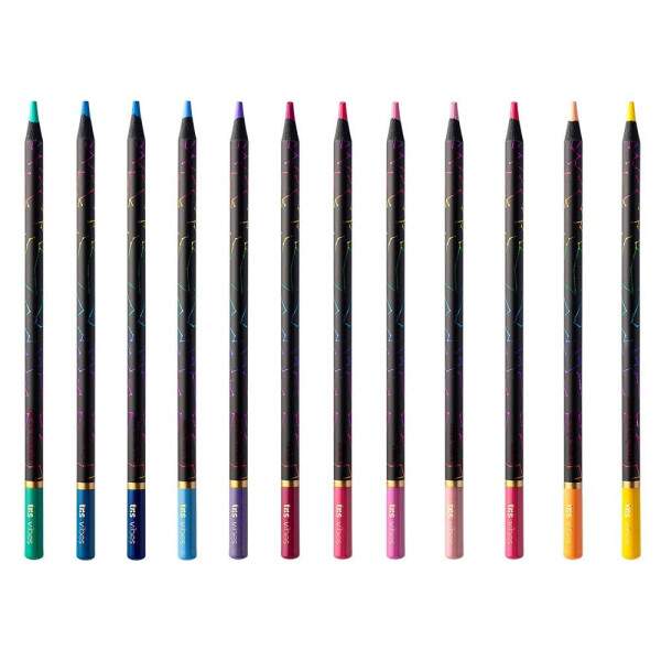 Lapis de Cor Tris Vibes Noturna 12 Cores Frio + Quente